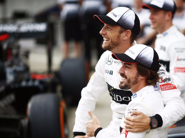 Titel-Bild zur News: Fernando Alonso, Jenson Button, Stoffel Vandoorne
