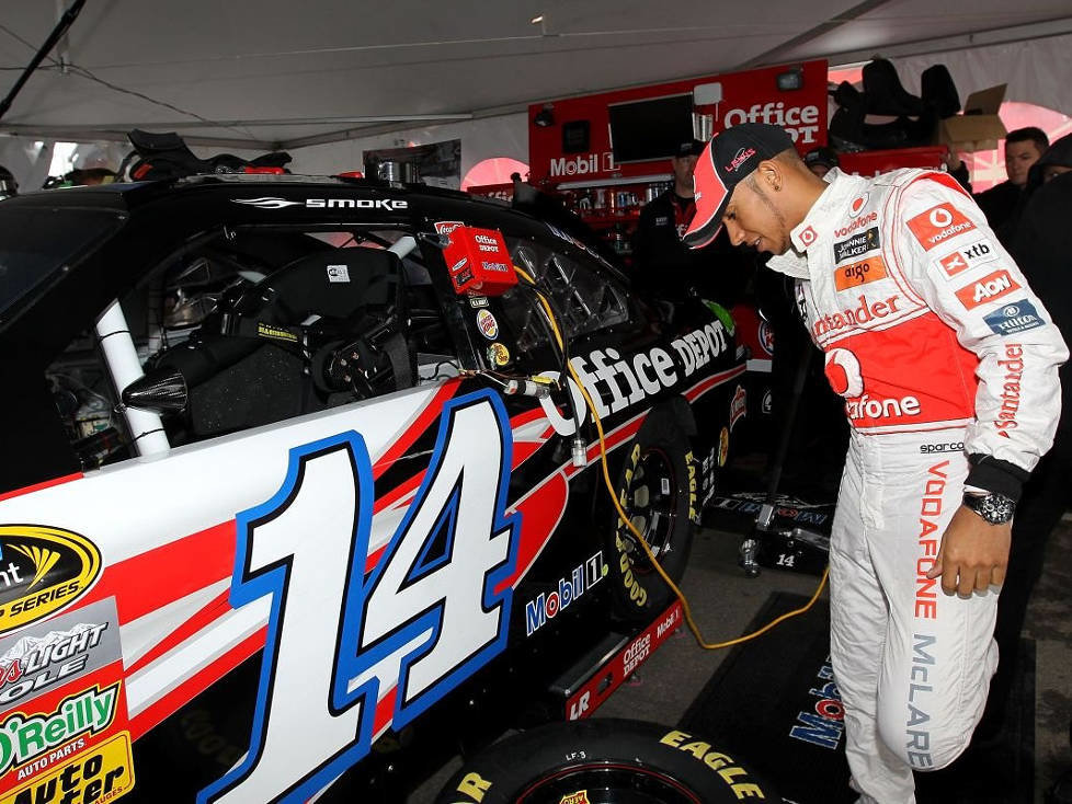 Lewis Hamilton beim NASCAR-Test