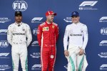 Lewis Hamilton (Mercedes), Sebastian Vettel (Ferrari) und Valtteri Bottas (Mercedes) 
