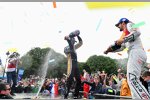 Jean-Eric Vergne, Lucas di Grassi und Sam Bird 