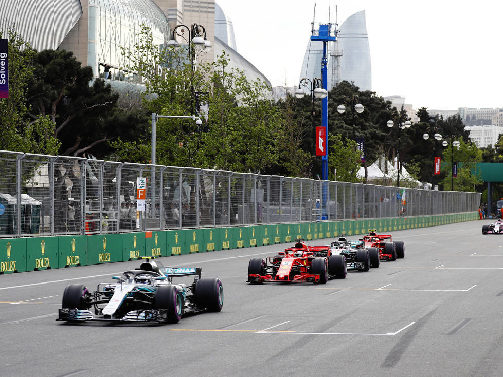 Valtteri Bottas, Sebastian Vettel, Lewis Hamilton, Kimi Räikkönen