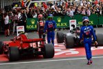 Kevin Magnussen (Haas), Brendon Hartley (Toro Rosso) und Pierre Gasly (Toro Rosso) 