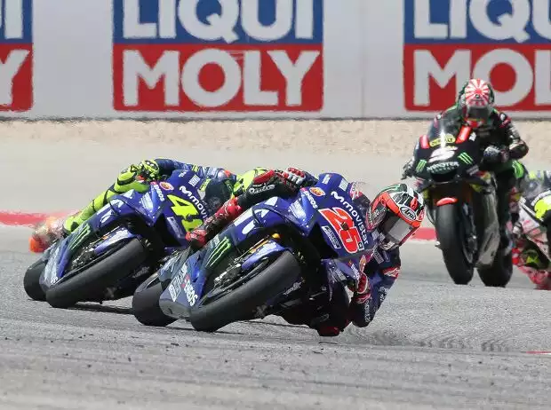 Titel-Bild zur News: Maverick Vinales, Valentino Rossi