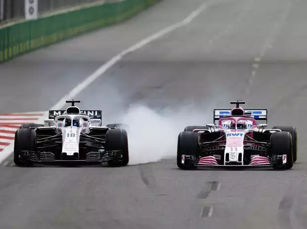 Titel-Bild zur News: Lance Stroll, Sergio Perez