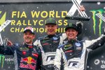 Sebastien Loeb, Johan Kristoffersson und Petter Solberg 