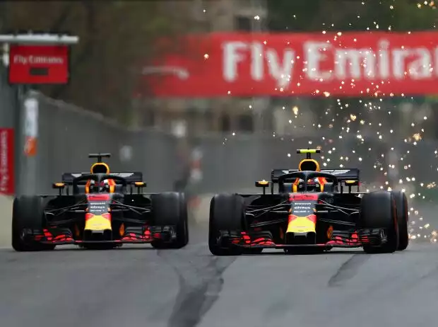 Titel-Bild zur News: Daniel Ricciardo, Max Verstappen