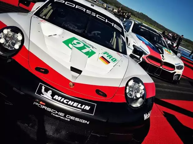 Porsche 911 RSR BMW M8 GTE Titel-Bild zur News: Porsche 911 RSR BMW M8 GTE