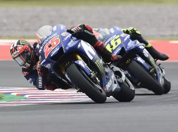 Titel-Bild zur News: Maverick Vinales, Valentino Rossi