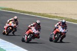 Jorge Lorenzo, Andrea Dovizioso und Daniel Pedrosa 