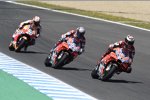 Jorge Lorenzo vor Andrea Dovizioso und  aniel Pedrosa 