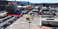 Paddock in Barcelona
