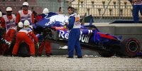 Bild zum Inhalt: Formel 1 Spanien 2018: Schwerer Crash beendet Training