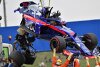 Heftiger Crash von Hartley: Toro Rosso bricht auseinander
