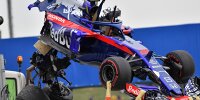 Bild zum Inhalt: Heftiger Crash von Hartley: Toro Rosso bricht auseinander