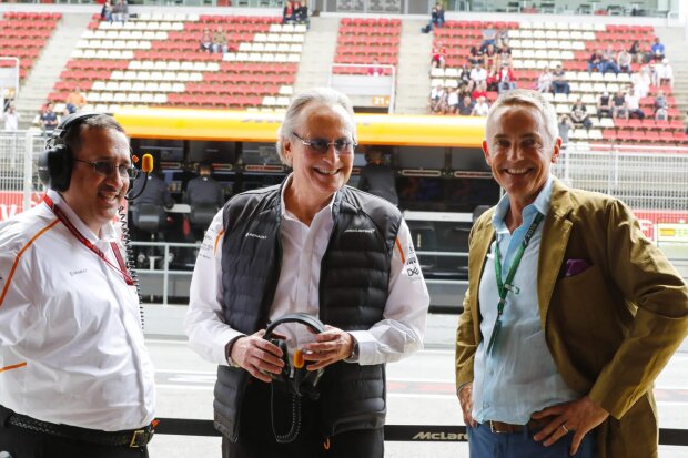 Martin Whitmarsh Karim Ojjeh McLaren McLaren F1 Team F1 ~Martin Whitmarsh und Karim Ojjeh ~ Martin Whitmarsh Karim Ojjeh McLaren McLaren F1 Team F1 ~Martin Whitmarsh und Karim Ojjeh ~