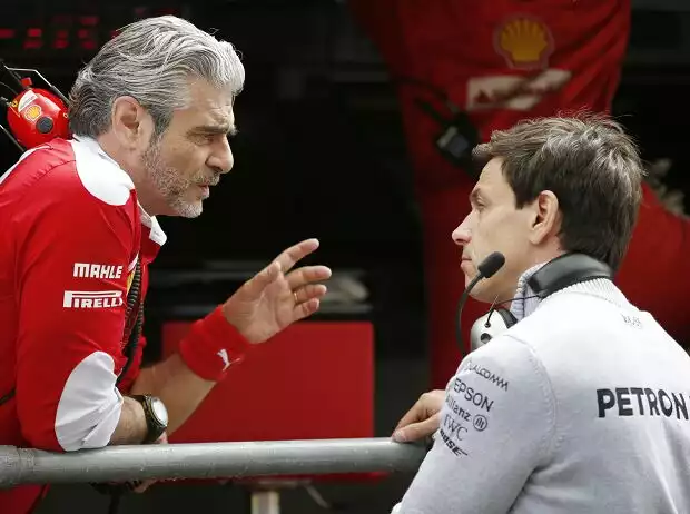 Maurizio Arrivabene, Toto Wolff Titel-Bild zur News: Maurizio Arrivabene, Toto Wolff