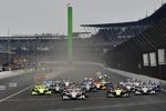 Will Power (Penske), Simon Pagenaud (Penske), Sebastien Bourdais (Coyne) und Josef Newgarden (Penske) 