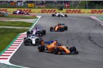 Fernando Alonso (McLaren), Lance Stroll (Williams), Sergio Perez (Force India), Stoffel Vandoorne (McLaren) und Marcus Ericsson (Sauber) 