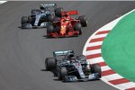 Lewis Hamilton (Mercedes), Sebastian Vettel (Ferrari) und Valtteri Bottas (Mercedes) 