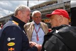 Helmut Marko, Dietrich Mateschitz und Niki Lauda 