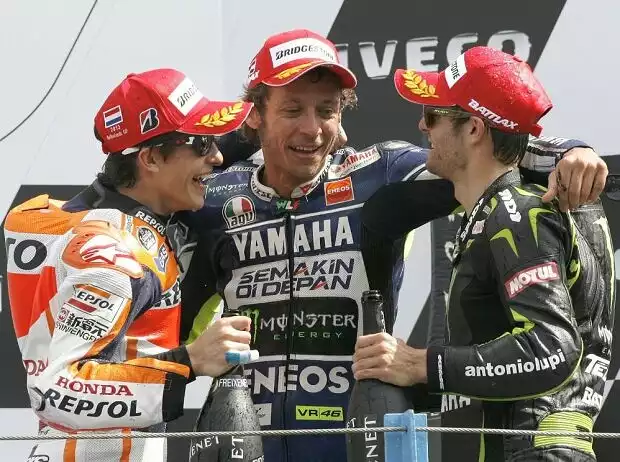 Cal Crutchlow, Marc Marquez, Valentino Rossi Titel-Bild zur News: Cal Crutchlow, Marc Marquez, Valentino Rossi