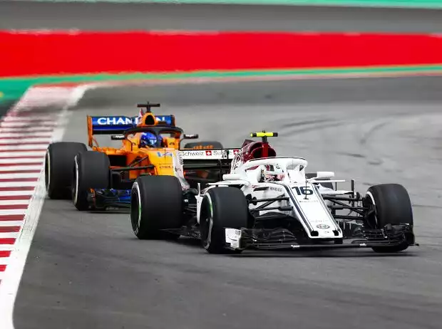 Titel-Bild zur News: Charles Leclerc, Fernando Alonso