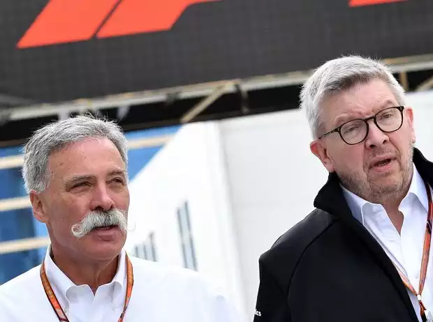 Chase Carey, Ross Brawn Titel-Bild zur News: Chase Carey, Ross Brawn