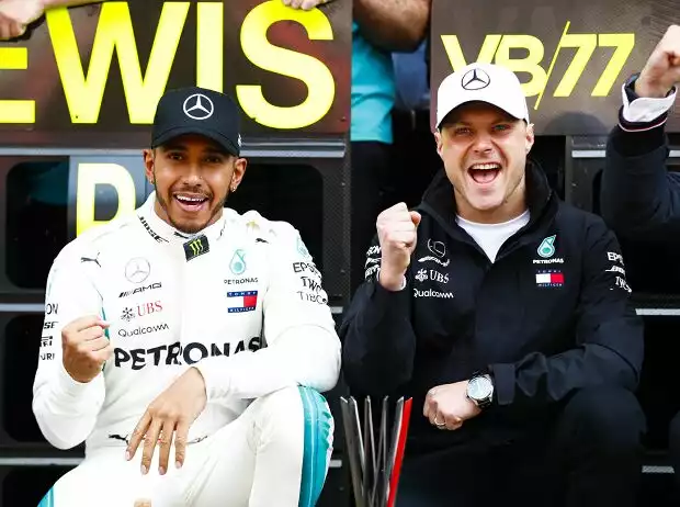 Titel-Bild zur News: Lewis Hamilton, Valtteri Bottas
