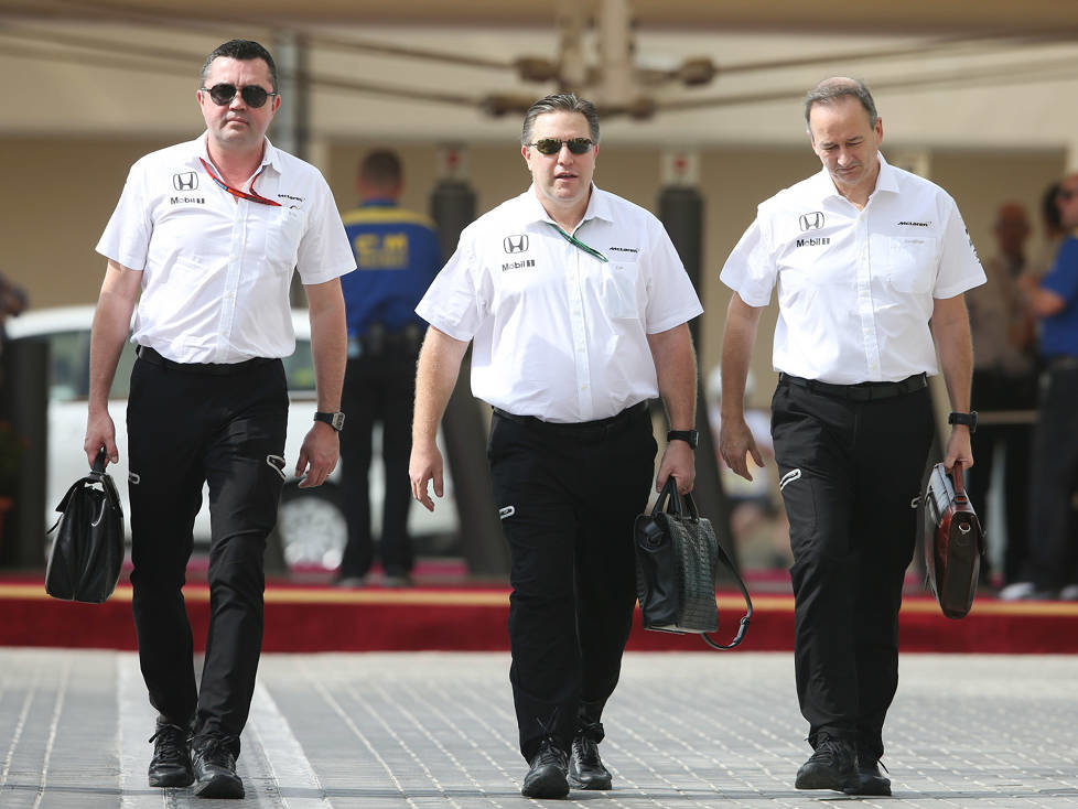 Eric Boullier, Zak Brown, Jonathan Neale