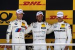 Gary Paffett (HWA-Mercedes), Marco Wittmann (RMG-BMW) und Pascal Wehrlein (HWA-Mercedes) 