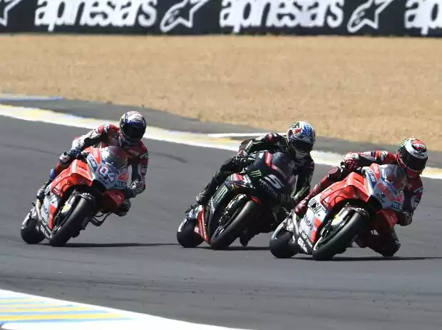 Titel-Bild zur News: Andrea Dovizioso, Johann Zarco, Jorge Lorenzo