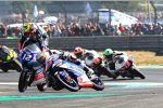 Marco Bezzecchi (PrüstelGP), Jorge Martin (Gresini) und Fabio Di Giannantonio (Gresini) 