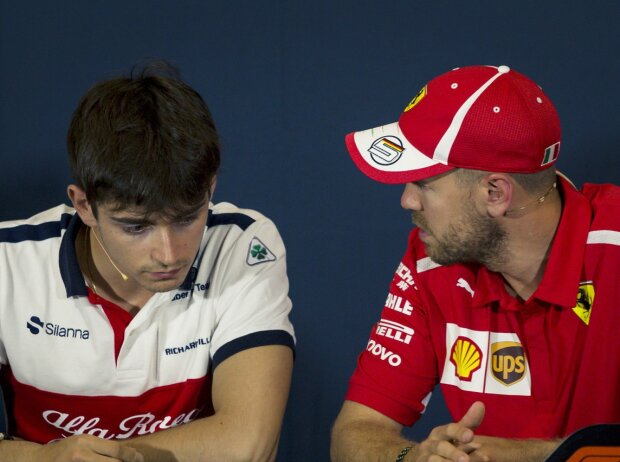 Charles Leclerc, Sebastian Vettel