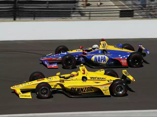 Helio Castroneves, Alexander Rossi Titel-Bild zur News: Helio Castroneves, Alexander Rossi