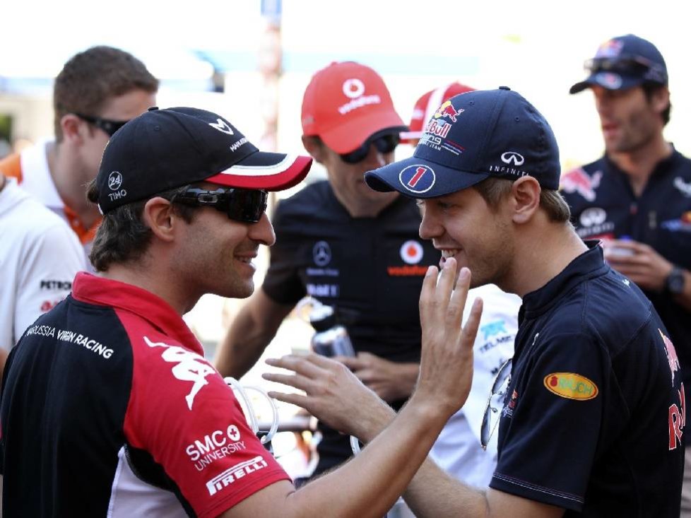 Timo Glock, Sebastian Vettel