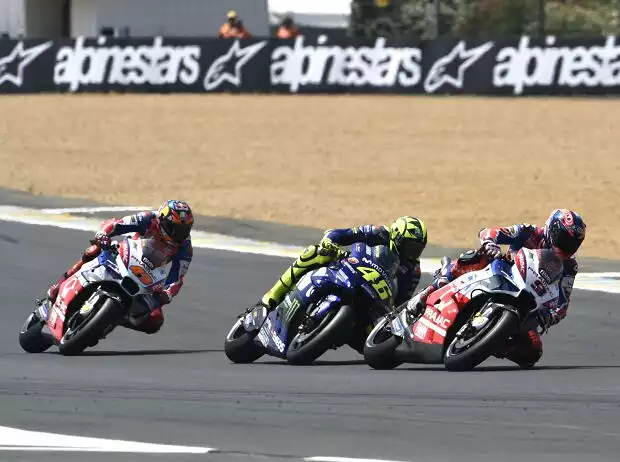 Danilo Petrucci, Valentino Rossi, Jack Miller Titel-Bild zur News: Danilo Petrucci, Valentino Rossi, Jack Miller