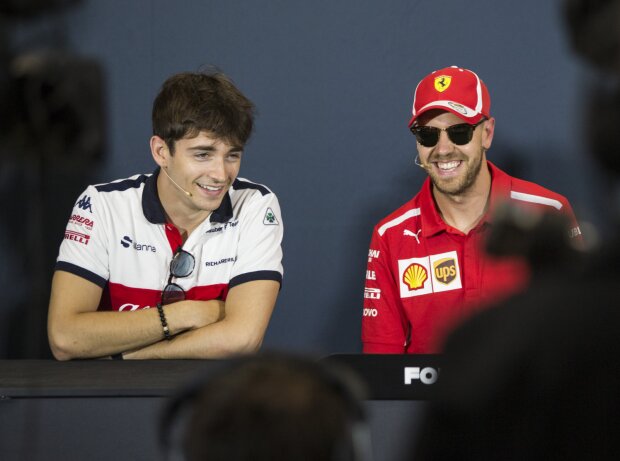 Charles Leclerc, Sebastian Vettel Charles Leclerc, Sebastian Vettel