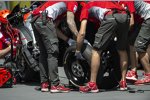 Reifenwechsel bei Ducati