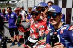 Jorge Lorenzo, Valentino Rossi und Maverick Vinales 