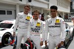 Lucas Auer (HWA-Mercedes), Paul di Resta (HWA-Mercedes) und Pascal Wehrlein (HWA-Mercedes) 