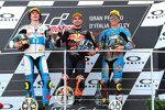 Miguel Oliveira (KTM Ajo), Lorenzo Baldassarri (Pons) und Joan Mir (Marc VDS) 