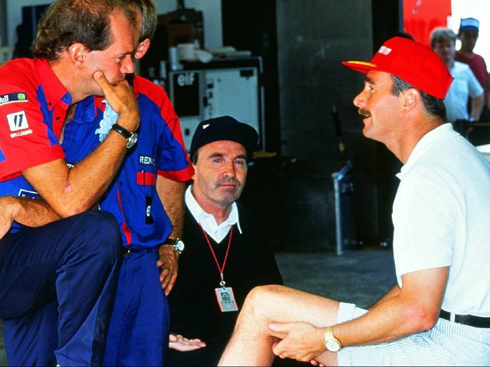 Adrian Newey, Frank Williams, Nigel Mansell