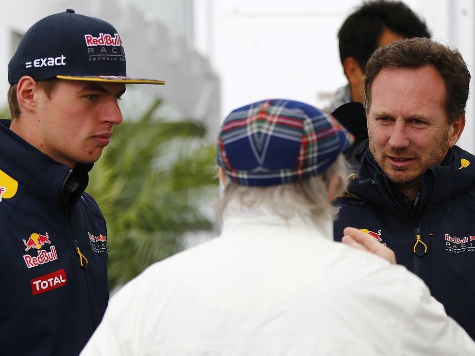 Max Verstappen, Jackie Stewart, Christian Horner