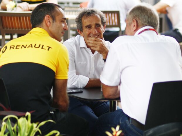 Titel-Bild zur News: Cyril Abiteboul, Alain Prost. Helmut Marko