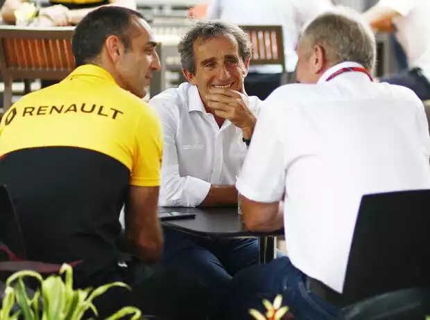 Cyril Abiteboul, Alain Prost. Helmut Marko Titel-Bild zur News: Cyril Abiteboul, Alain Prost. Helmut Marko