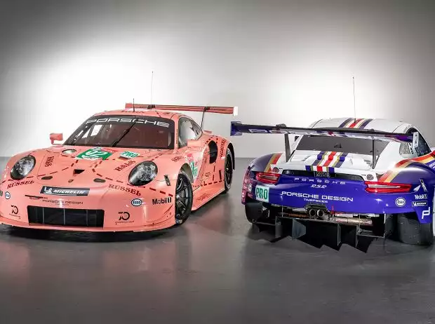 Porsche 911 RSR Pink Blau Titel-Bild zur News: Porsche 911 RSR Pink Blau