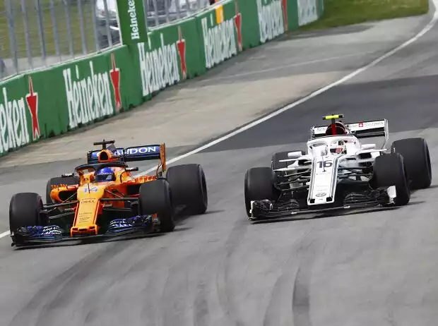 Fernando Alonso, Charles Leclerc Titel-Bild zur News: Fernando Alonso, Charles Leclerc