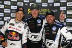 Mattias Ekström, Johan Kristoffersson und Petter Solberg 