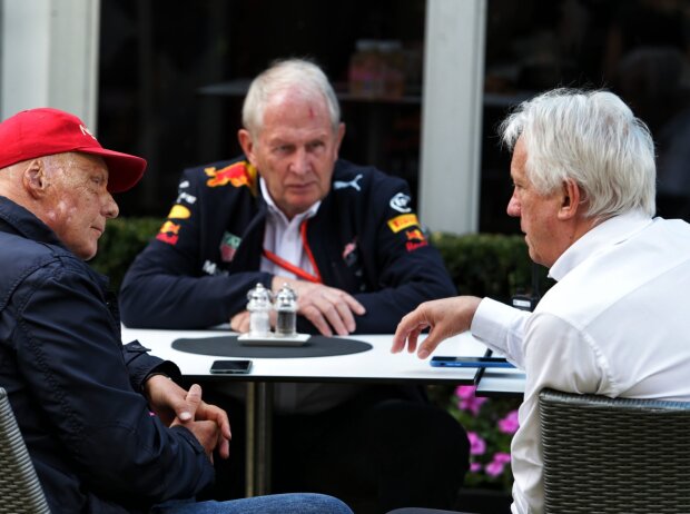 Titel-Bild zur News: Niki Lauda, Helmut Marko, Charlie Whiting