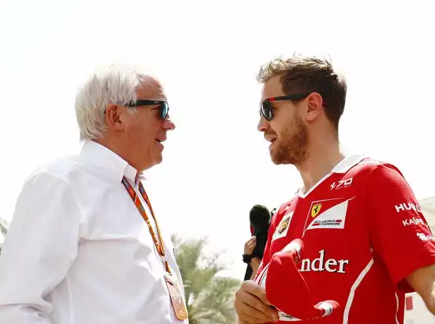 Titel-Bild zur News: Sebastian Vettel, Charlie Whiting